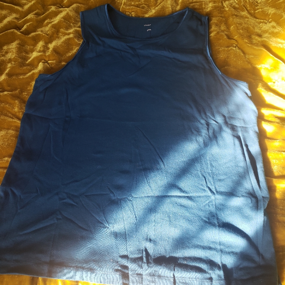 CJ Banks 20w blue thick strapped tank top